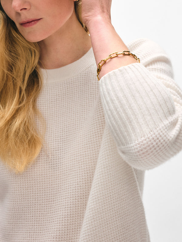 Cashmere Waffle Sweatshirt