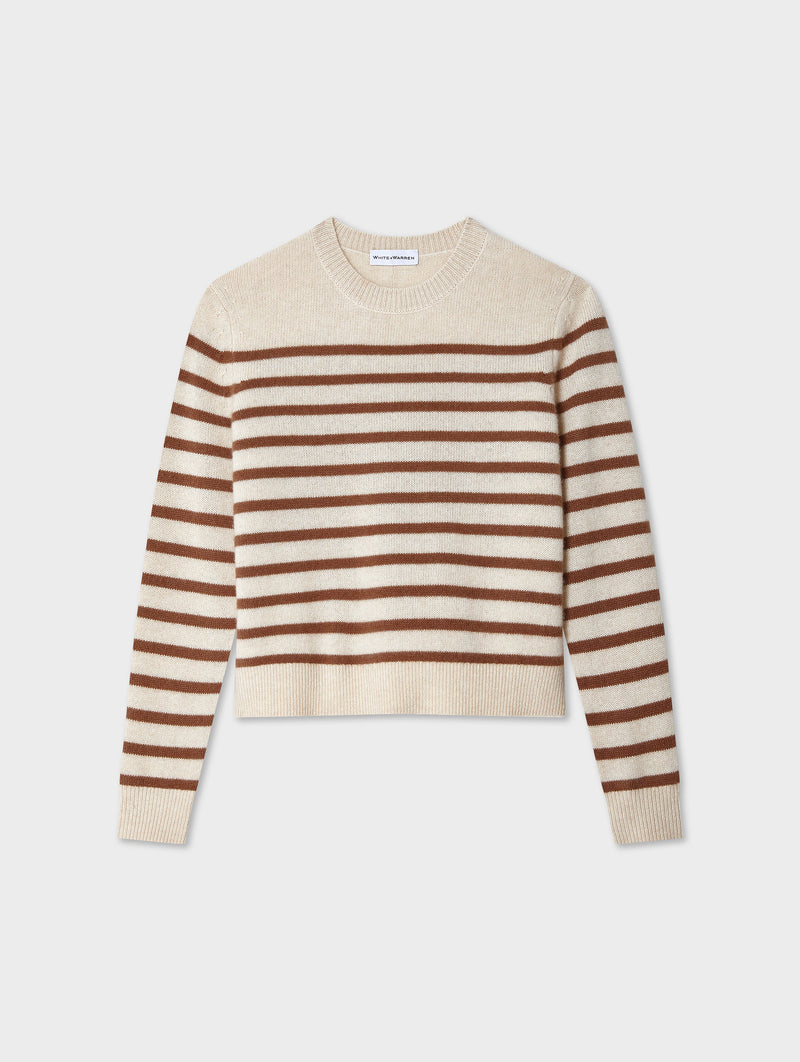 Cashmere Multi Striped Crewneck