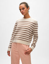 Cashmere Multi Striped Crewneck