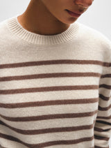 Cashmere Multi Striped Crewneck