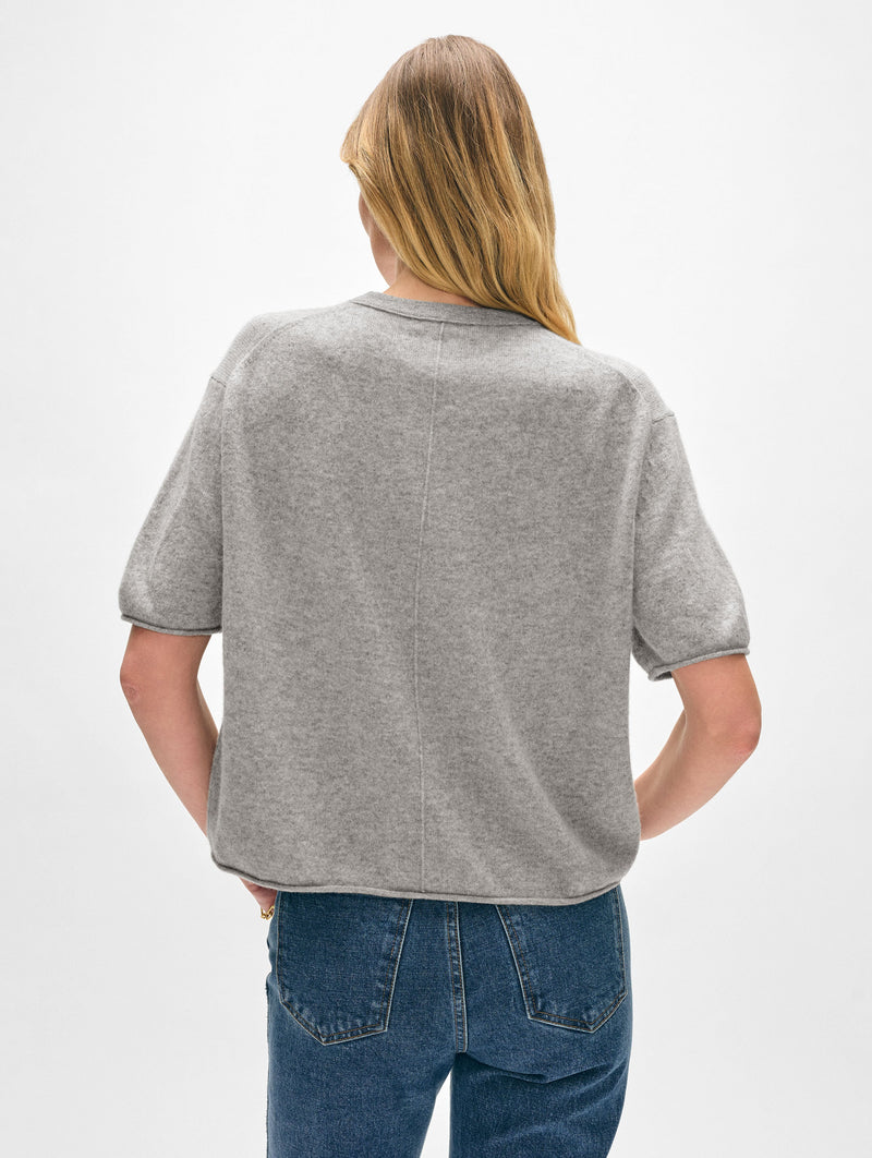 Cashmere Roll Trim T-Shirt
