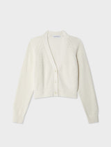 Linen Blend Ribbed Cardigan