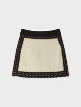 Hand-Crochet Cotton Mini Skirt